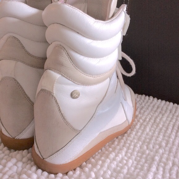 Reebok Alicia Keys Hightop Wedged Sneakers White/chalk Size 8 - Picture 8 of 15